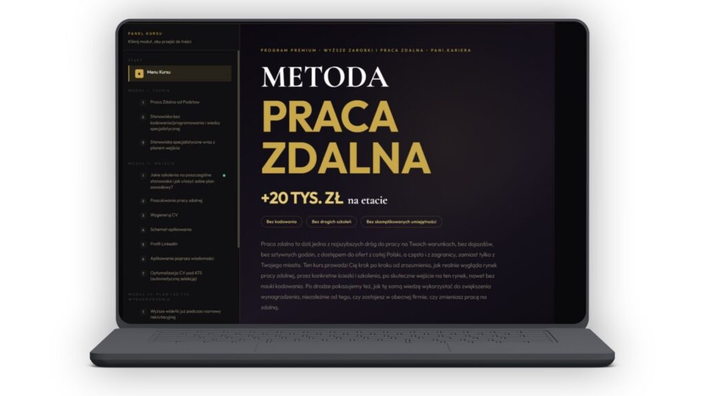 PEŁNY SYSTEM VIP PRACA ZDALNA 2026 na etacie