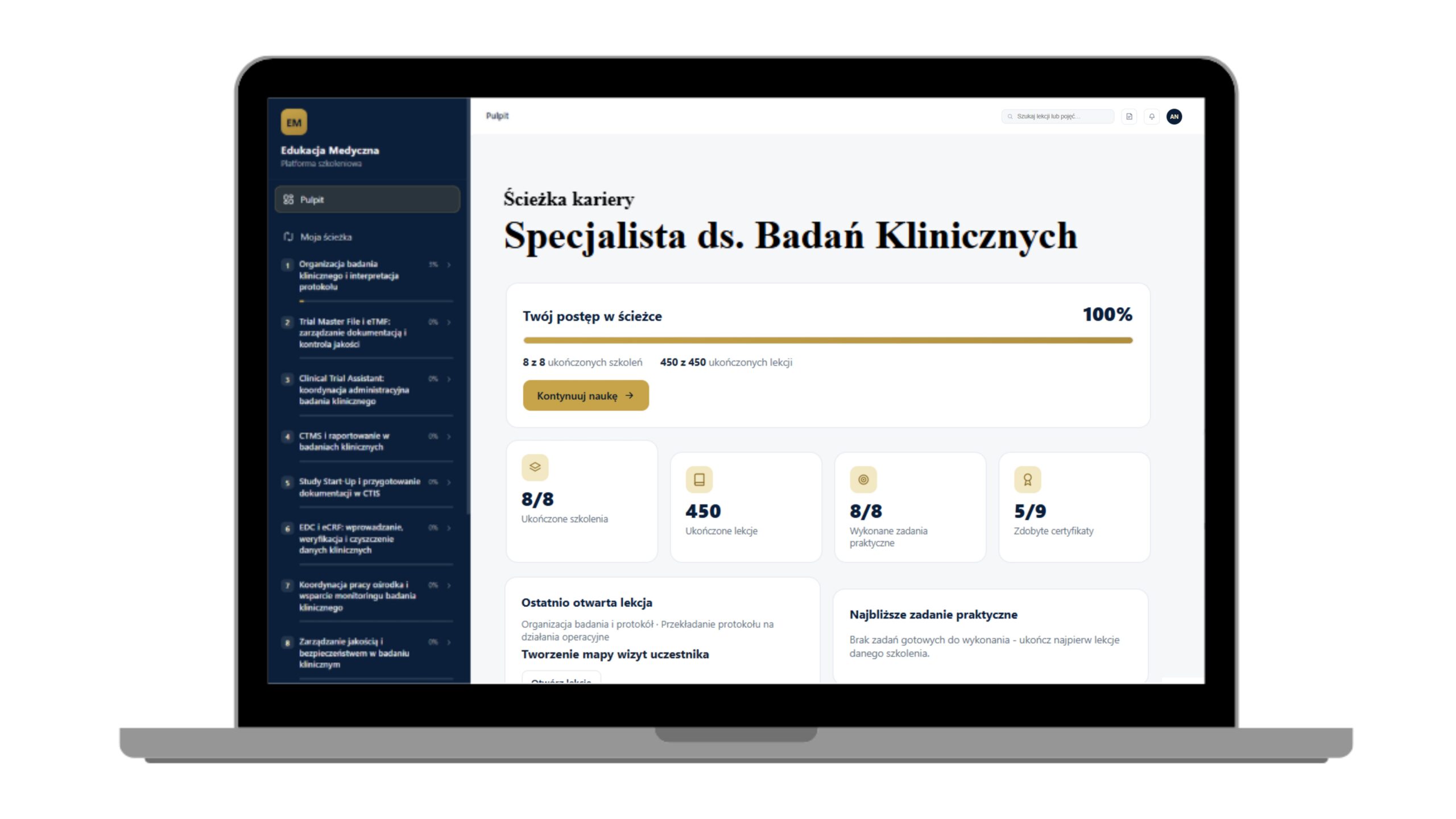Ścieżka kariery: Specjalista ds. Badań Klinicznych